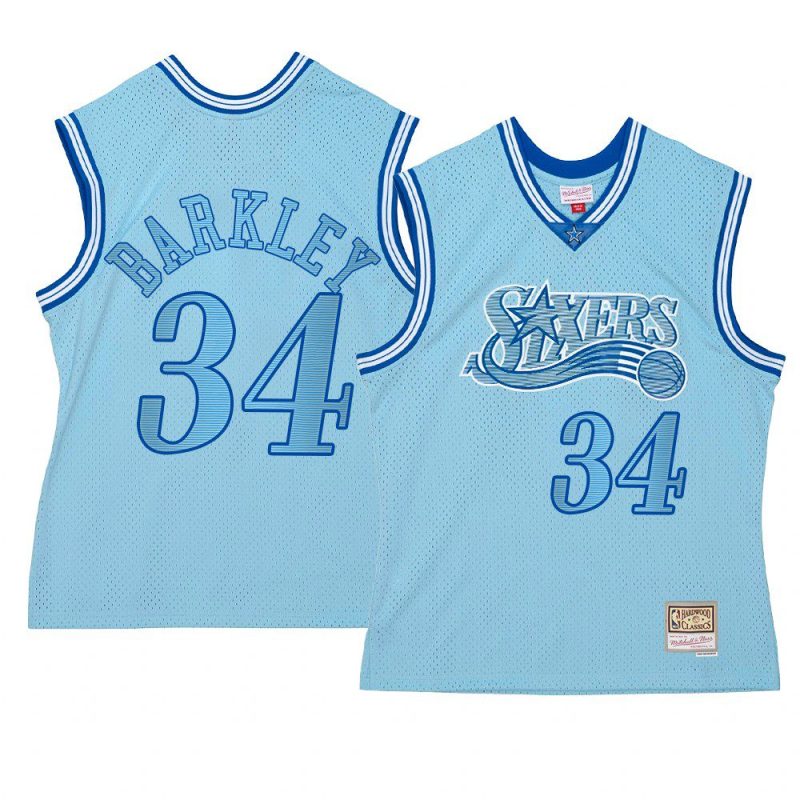 charles barkley hardwood classics jersey space knit blue