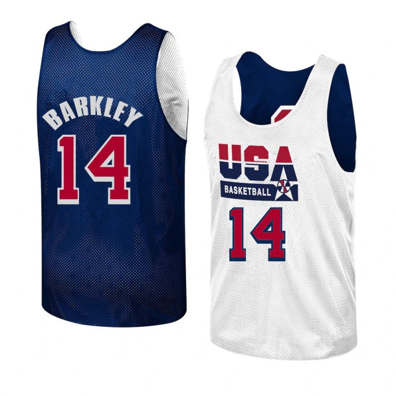 charles barkley reversible practice jersey authentic navy