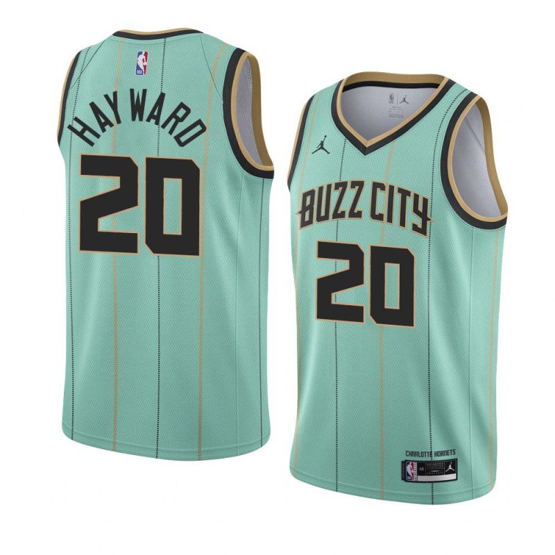 charlotte hornets gordon hayward green city edition jersey