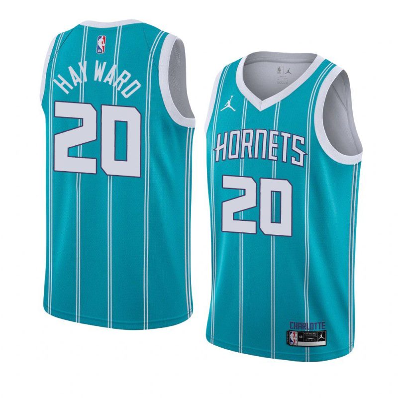 charlotte hornets gordon hayward teal icon jersey