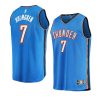 chet holmgren thunder fast break replica blue 2022 nba draft jersey