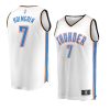 chet holmgren thunder replica white 2022 nba draft jersey