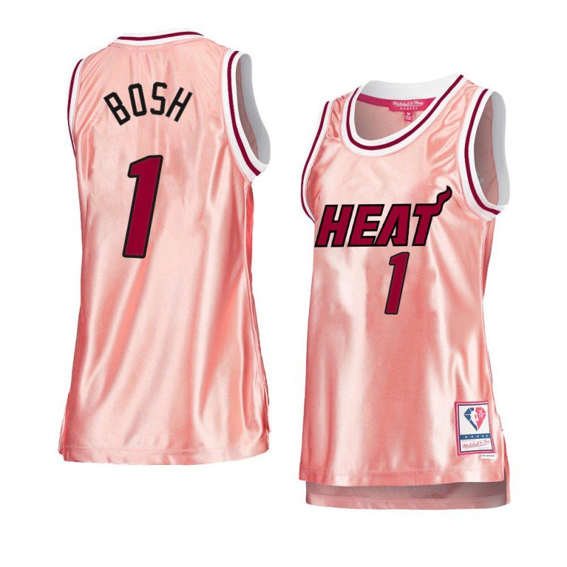 chris bosh women 75th anniversary jersey rose gold pink