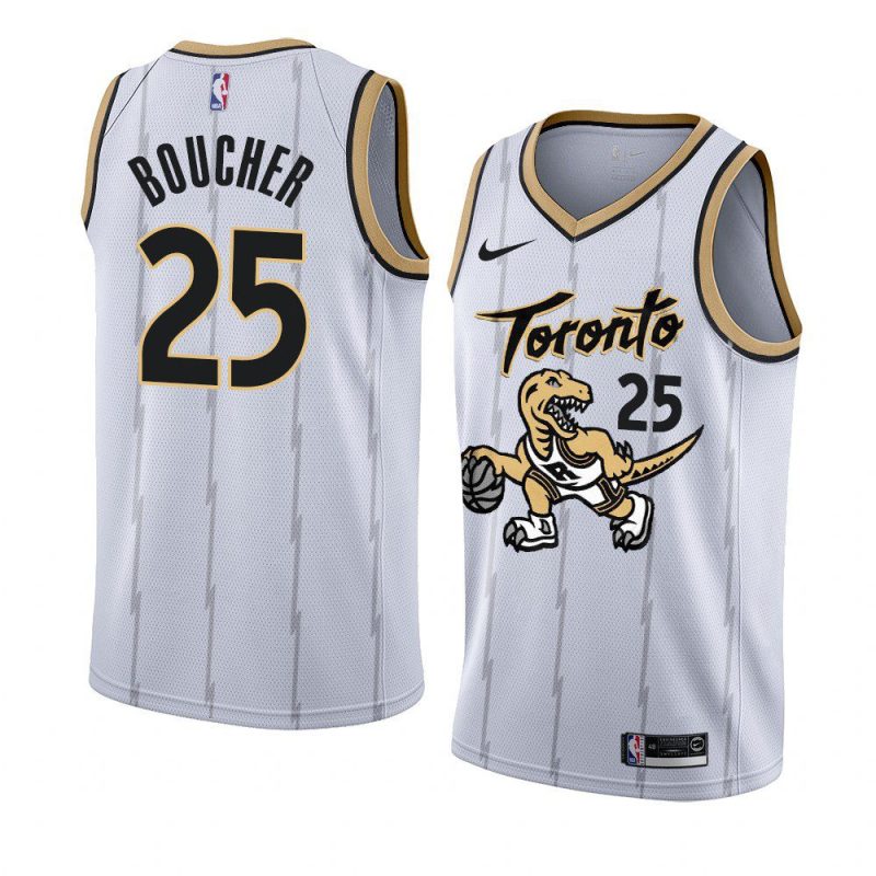 chris boucher jersey city edition white 2021 22