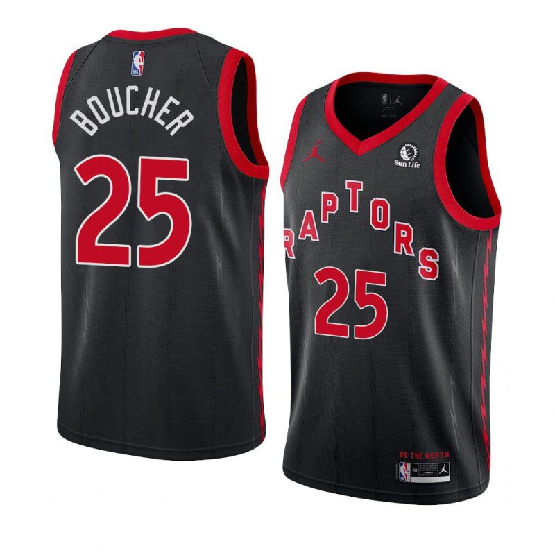 chris boucher jersey statement black sun life patch men's