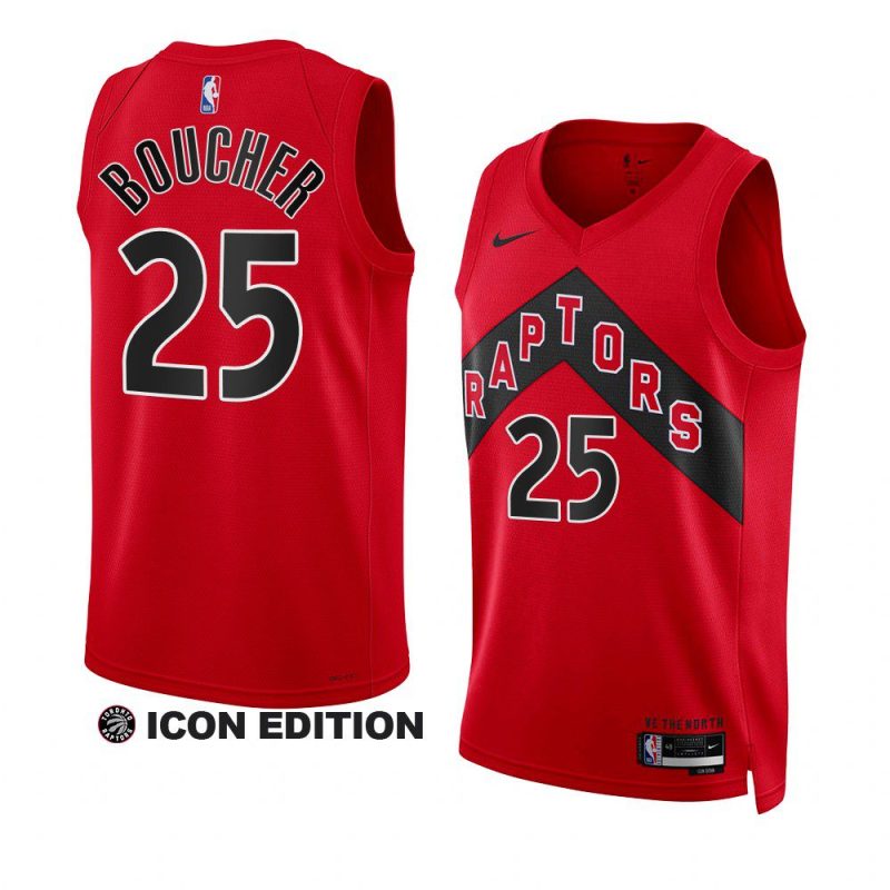 chris boucher raptorsjersey 2022 23icon edition redswingman