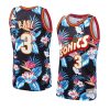 chris paul black floral fashion jersey