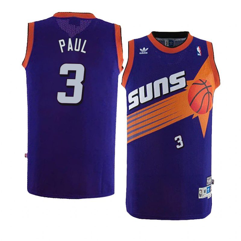 chris paul jersey authentic purple throwback men's