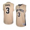 chris paul replica jersey basketball gold