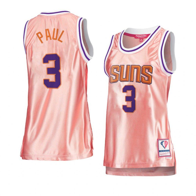 chris paul women 75th anniversary jersey rose gold pink