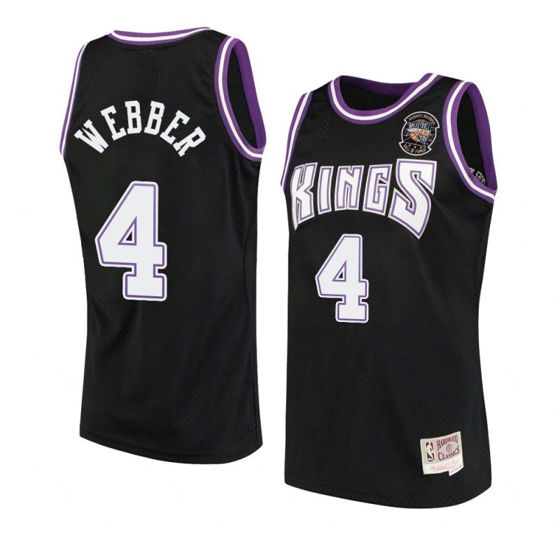 chris webber black 2021 naismith hall of fame jersey