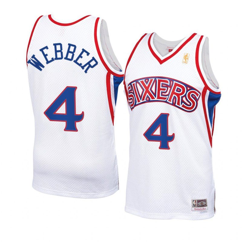 chris webber jersey throwback 90s white