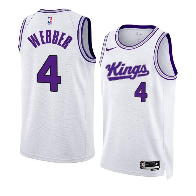 chris webber kingsjersey 2023 24association edition whiteswingman