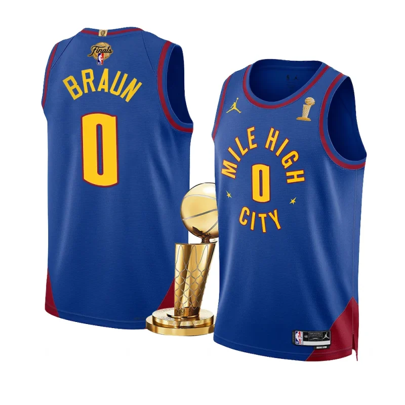 christian braun statement jersey 2023 nba finals champions blue