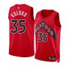 christian koloko raptors icon edition red 2022 nba draft jersey