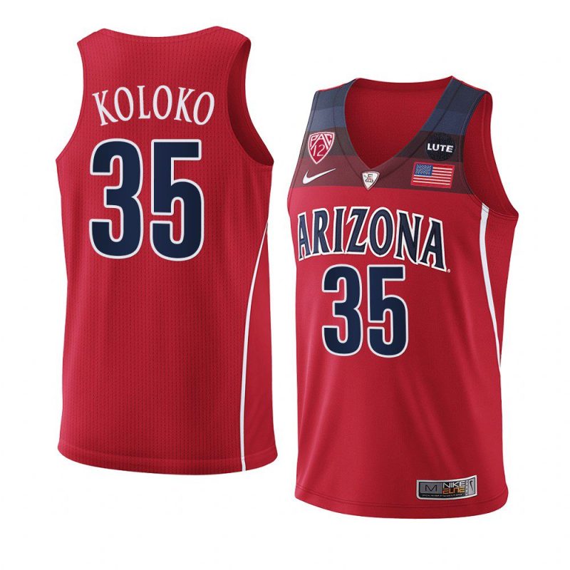 christian koloko replica jersey college basketball red 2021 22