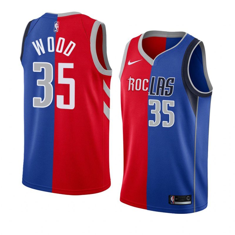 christian wood rockets x mavericks split edition red bluejersey red blue