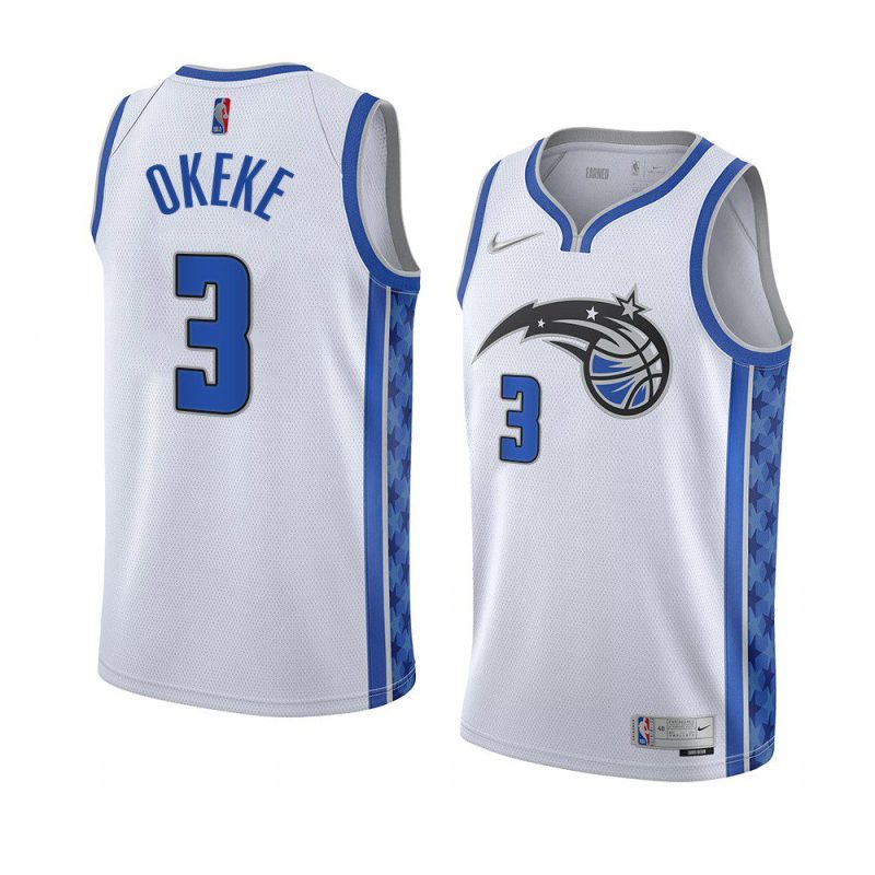 chuma okeke white earned edition jersey