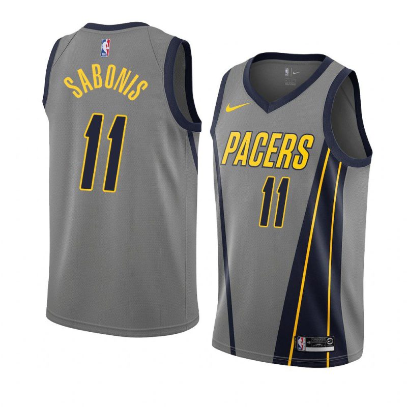 city gray domantas sabonis 2018 19 men'sjersey