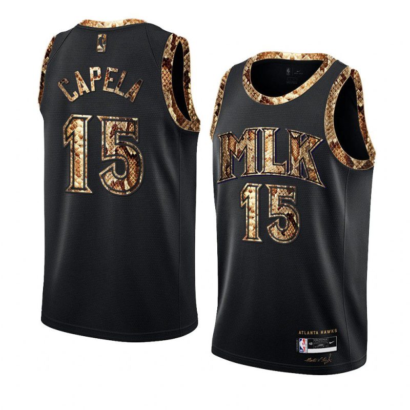 clint capela 2021 exclusive edition jersey python skin black