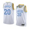 cole swider lakersjersey 2022 23classic edition whiteswingman