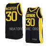 connor mccaffery replica jersey college basketball black 2022 23