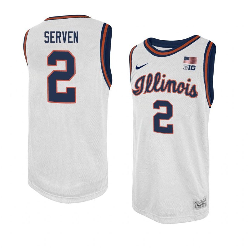 connor serven swingman player jersey basketball white