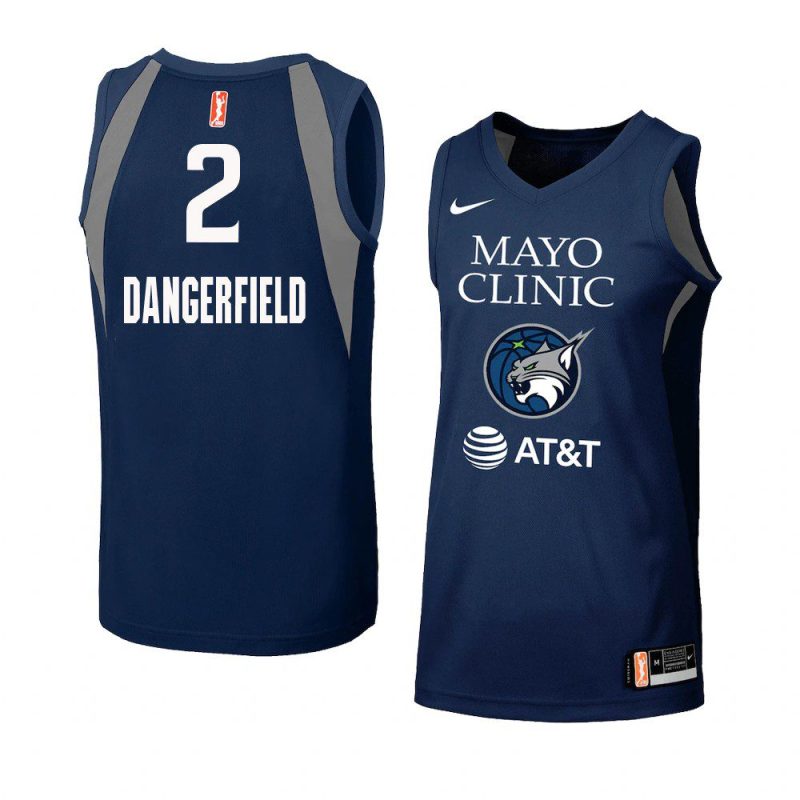 crystal dangerfield women's jersey swingman navy 2021