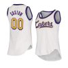 custom 2021 high hoops tank top jersey alyssa milano white