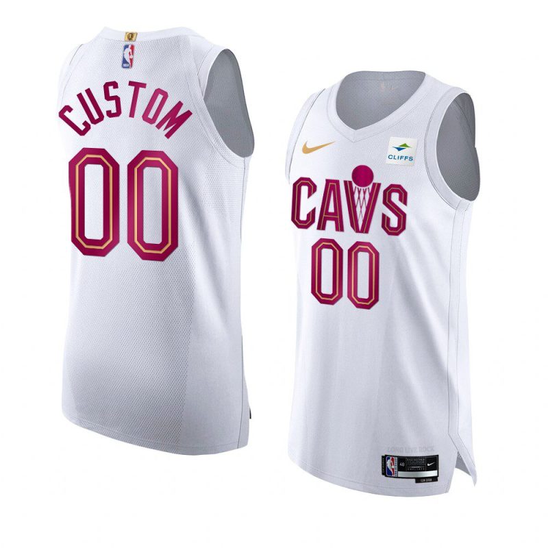 custom 2022 23cavaliers jersey association editionauthentic white