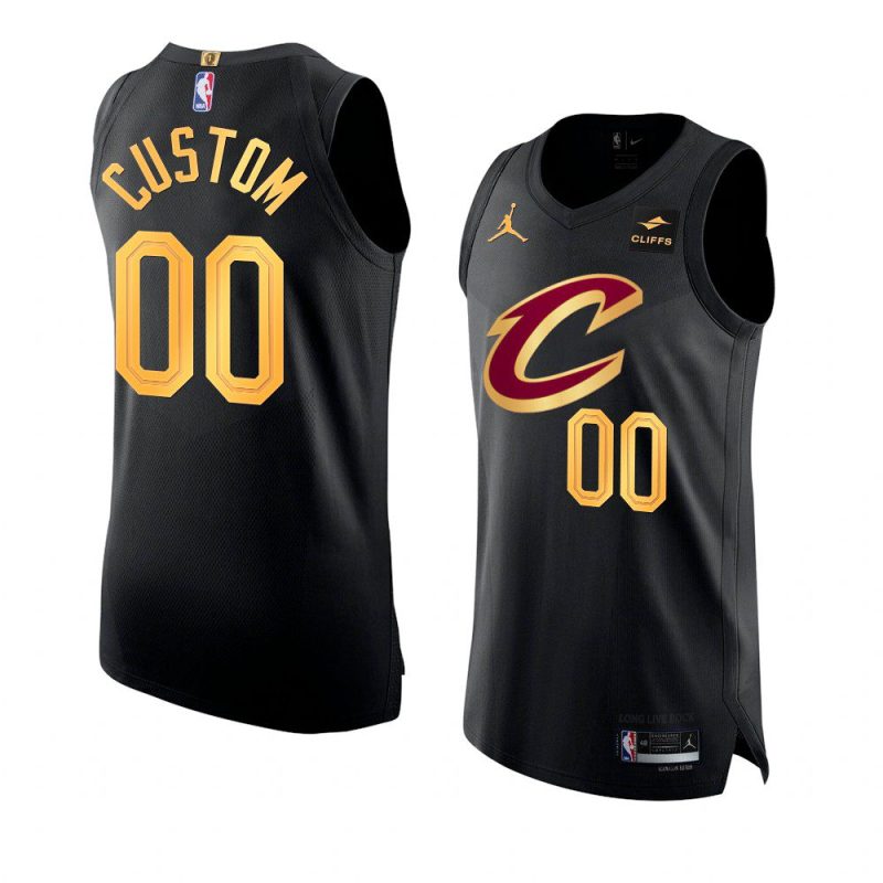 custom 2022 23cavaliers jersey statement editionauthentic black