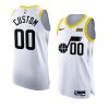 custom 2022 23jazz jersey association editionauthentic white