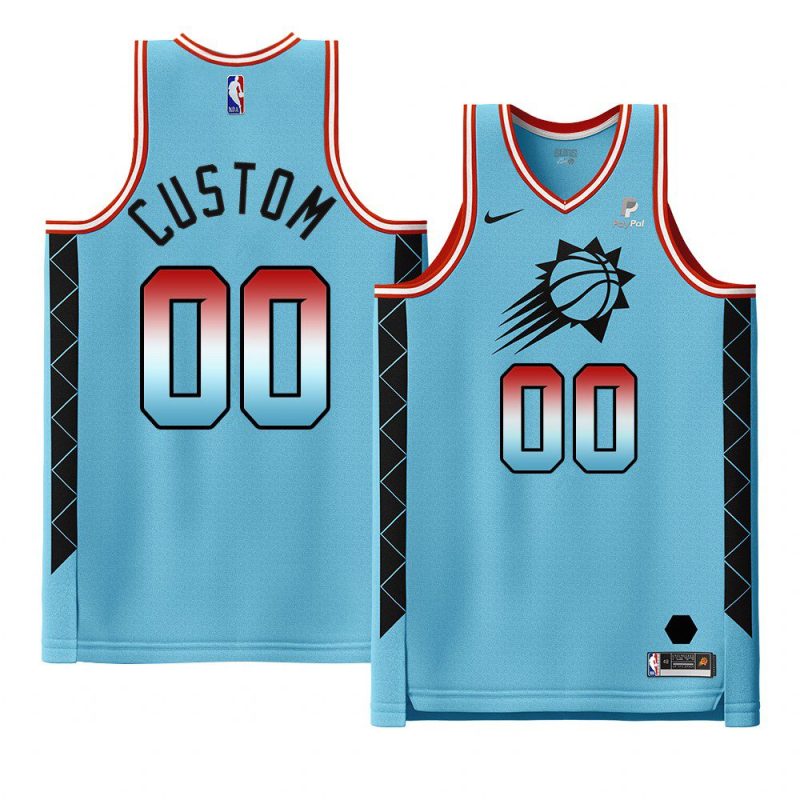 custom 2022 23suns jersey city editionauthentic blue