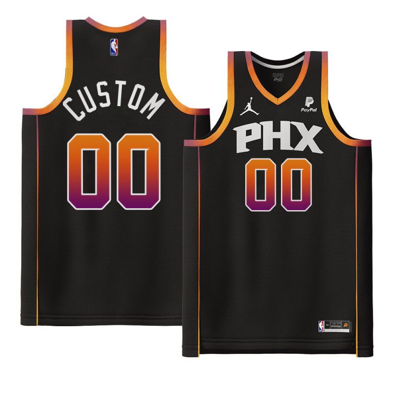 custom 2022 23suns jersey statement editionauthentic black