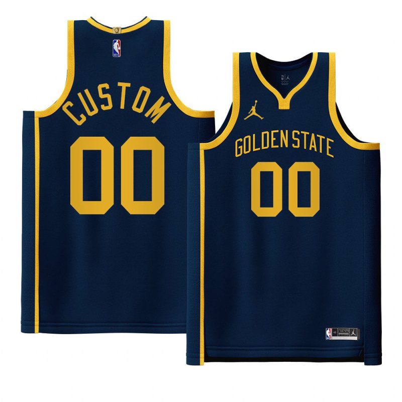 custom 2022warriors jersey statement editionauthentic navy