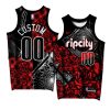 custom blazers rose garden exclusive editionjersey black