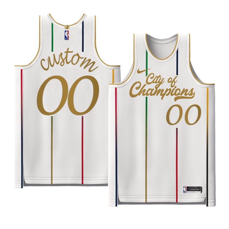 custom celtics city of champions win 40jersey white