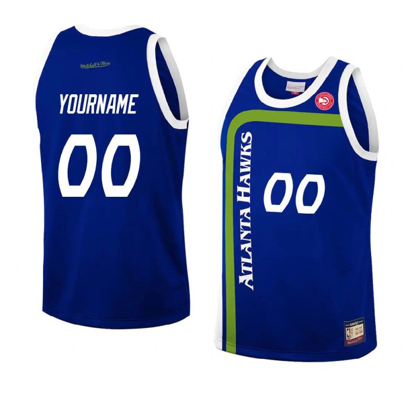 custom fashion jersey hardwood classics blue