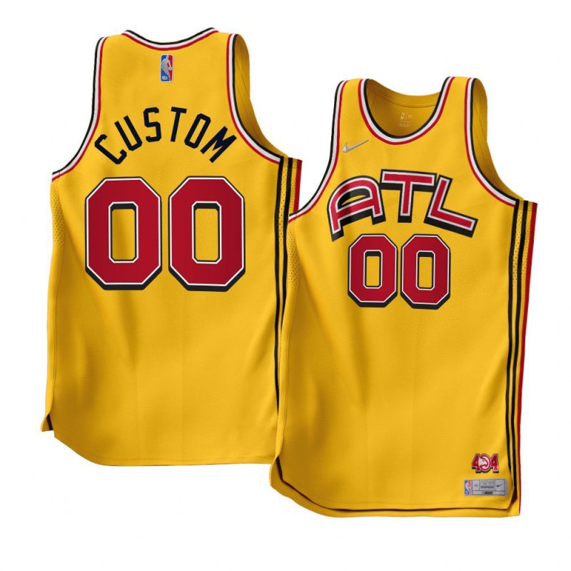 custom gold earned edition jersey