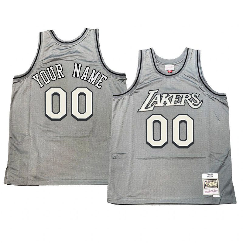 custom gray hardwood classics jersey