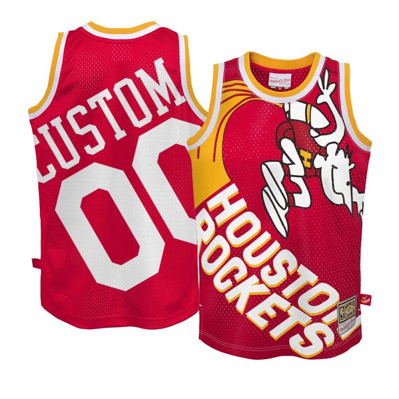 custom hardwood classics jersey big face2.0 red