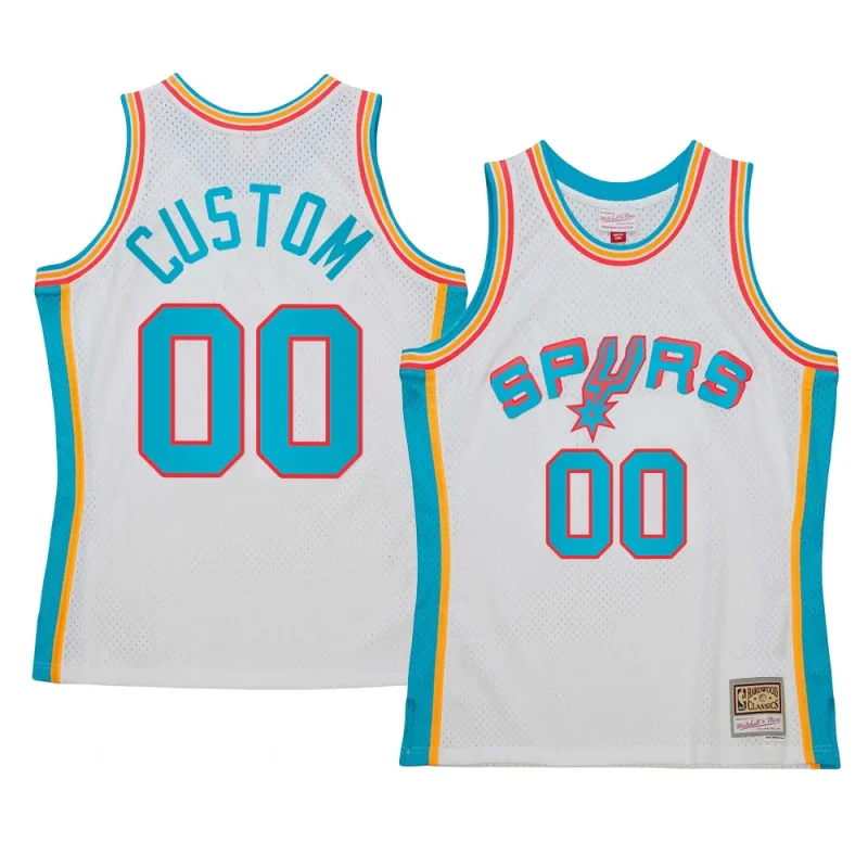 custom hardwood classics jersey neon tropical white