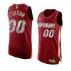 custom heatjersey 2022 nba playoffs red