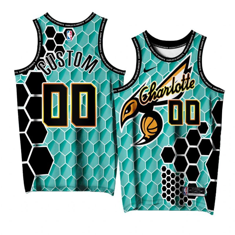 custom hornets buzz city tealjersey teal