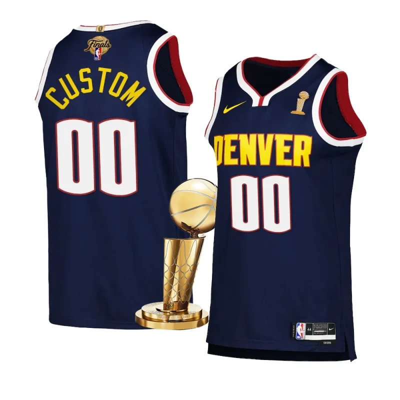 custom icon edition jersey 2023 nba finals champions navy