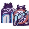 custom jazz jersey big face purple hwc men's