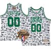 custom jersey 2022 nba finals white doodle