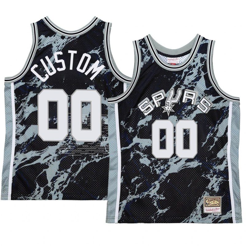 custom jersey marble swingman black hardwood classics