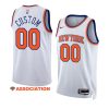 custom knicksjersey 2022 23association edition whiteswingman