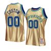 custom mavericksjersey hardwood classics gold